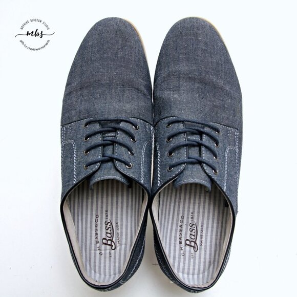 G.H. Bass & Co. Liam Denim Lace Up Derby Shoes‎